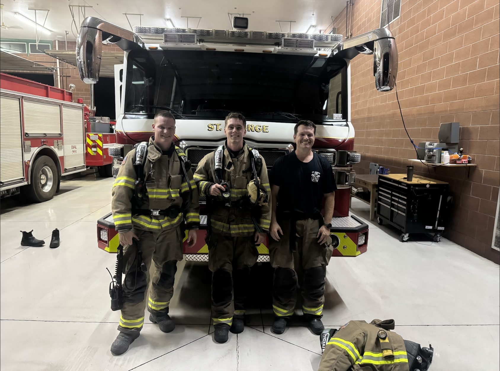 Community rallies for injured firefighter after brake failure incident